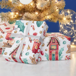 Rulla, Namn på Magic Candy Houses, Sweets Mönster Presentpapper