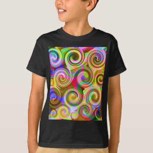 Rulla Pastell geometrisk abstrakt T-Shirt
