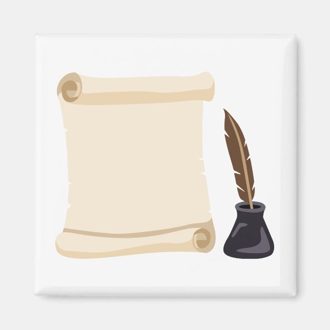 Rulla Quill & Bläck Magnet (Framsidan)