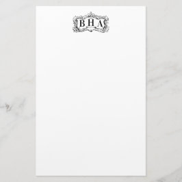 Rulla Ram och Monogram Brevpapper