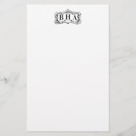 Rulla Ram och Monogram Brevpapper