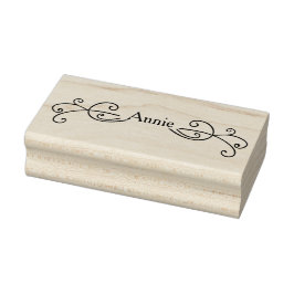 Rulla Ram Wood Art Frimärke Stämpel