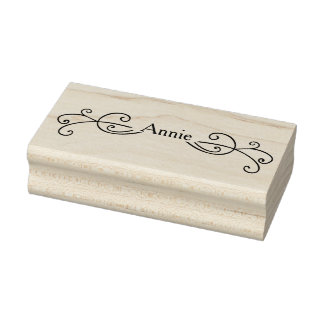 Rulla Ram Wood Art Frimärke Stämpel