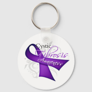 Rulla Ribbon - Cystic Fibrosis Awareness Nyckelring