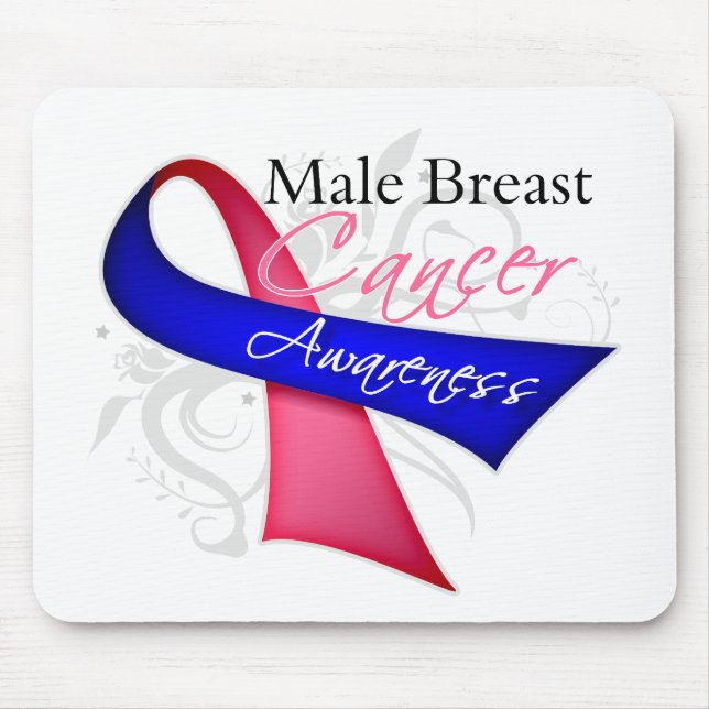 Rulla Ribbon Male Breast Cancer Awareness Musmatta (Framsidan)