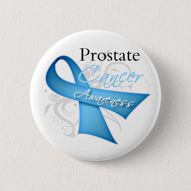 Rulla Ribbon Prostate Cancer Awareness Knapp (Framsida)