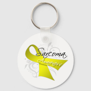 Rulla Ribbon Sarcoma Awareness Nyckelring