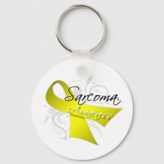 Rulla Ribbon Sarcoma Awareness Nyckelring