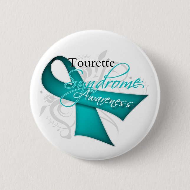Rulla Ribbon - Tourette Syndrome Awareness Knapp (Framsida)