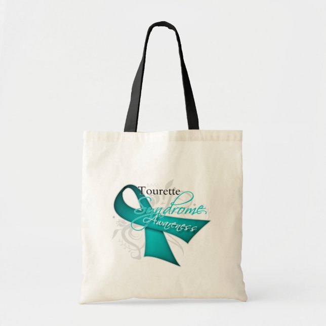 Rulla Ribbon - Tourette Syndrome Awareness Tygkasse (Framsidan)