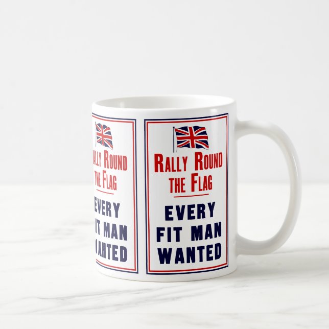 Rulla runt flaggan ~ Varje passande man önskas Kaffemugg (Höger)