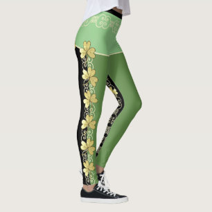 Rulla- & Shamrockdamasker inga 2 Leggings