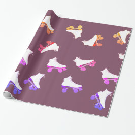 Rulla skates PatternWrapping Papper Presentpapper