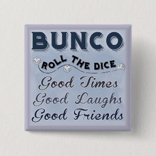 Rulla tärningen som Bunco knäppas Knapp