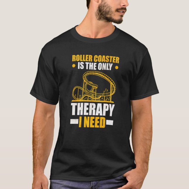 Rulla Underlägg är den enda terapi jag behöver rul T Shirt (Framsida)