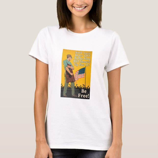 Rulla upp Sleeverna (ljus) T-Shirt (Framsida)