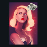 "Rulla ut mitt Öga ut högt" Funny pop Art Canvas P Poster<br><div class="desc">Lustigt, Roligt och konstutskrift. Lägg till lite tecknad i ditt hem eller på ditt kontor med den här roliga pop Art Canvas med en illustration av rullande öga. Fin blond kvinna som tänker. Lustigt minne poster. Perfekt för att göra alla utrymmen ljusare med sitt sjudande färg och humoristiska konst. Tillgänglig...</div>