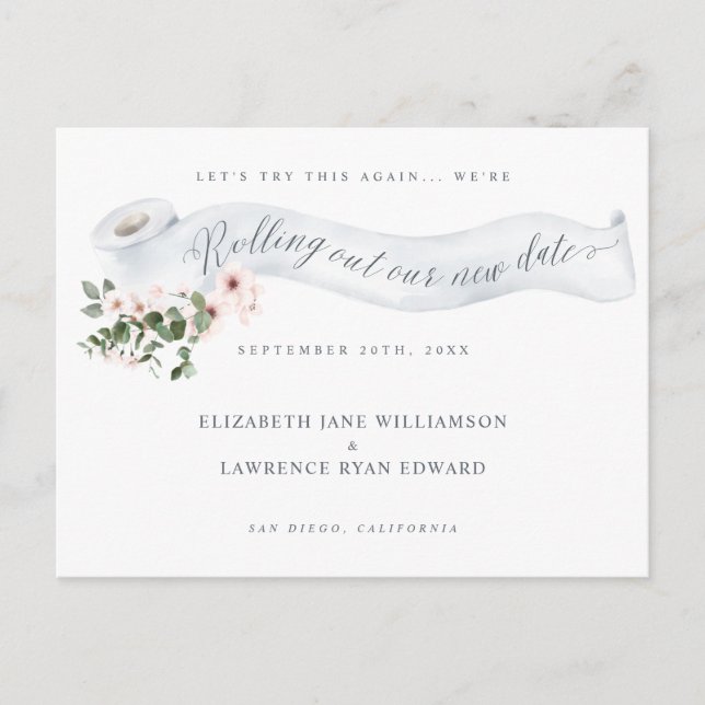 Rulla ut vår nya Blommar för Papprare Rosa av toal Meddelande Vykort (Framsida)