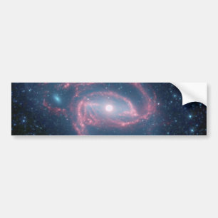 Rullad ihop galax för NGC 1097 av natten Bildekal