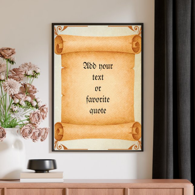 Rullan anpassade Text Viktorian Vintage Poster (Skapare uppladdad)