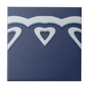 Rullan Blue Fantasy Forest Mural Woodland Gräns Kakelplatta