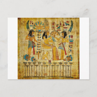 Rullan för förtida Egypten i kemi Heirogliphics Vykort