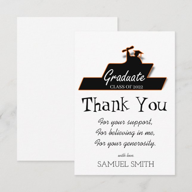 Rullan Studenten Handwrite Black & White Tack (Fram/baksida)