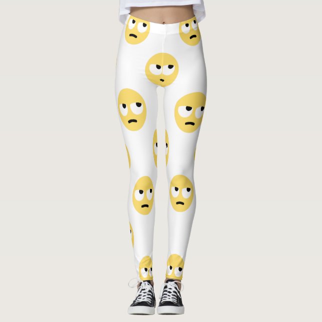 Rullande balkar från emoji öga leggings (Framsida)