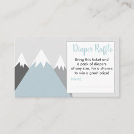 Rullande bergsknika raffle biljett tilläggskort