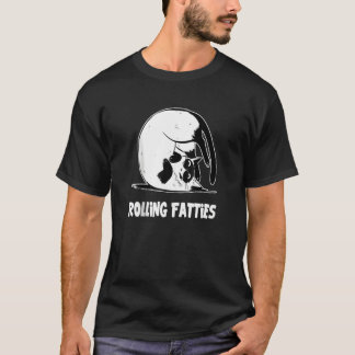 Rullande Feta Katt  Katt  Katt Pappa Djur T Shirt