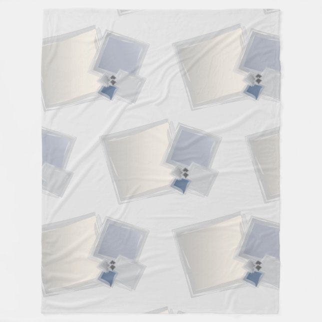 Rullande Fibonacci-kvadrater Fleecefilt (Framsidan)