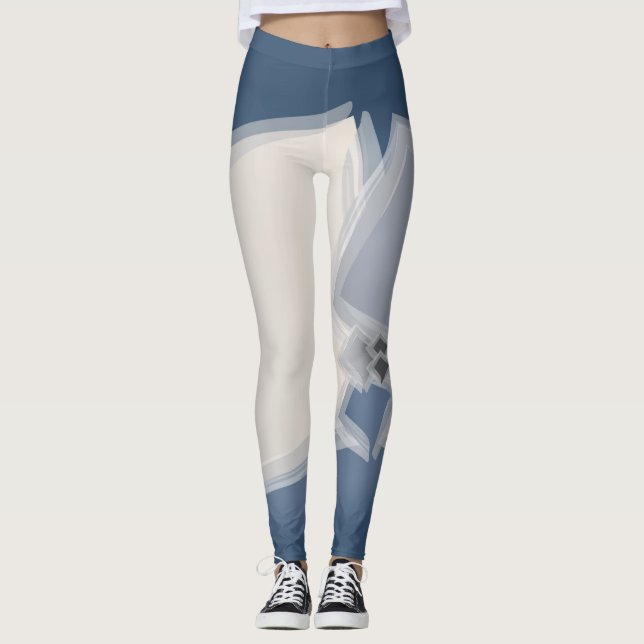 Rullande Fibonacci-kvadrater Leggings (Framsida)