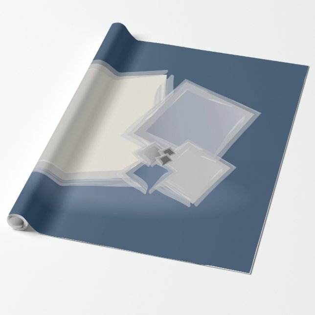 Rullande Fibonacci-kvadrater Presentpapper (Utrullad)