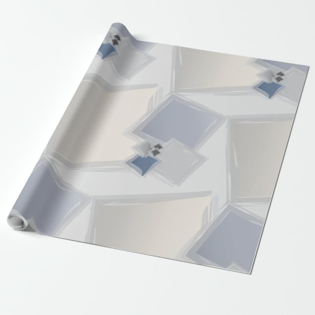 Rullande Fibonacci-kvadrater Presentpapper (Utrullad)