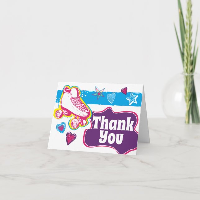 Rullande Födelsedagsfest Tackkort Kort (Framsida)