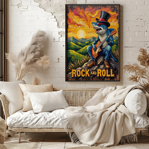 Rullande Gröntars raketer Poster