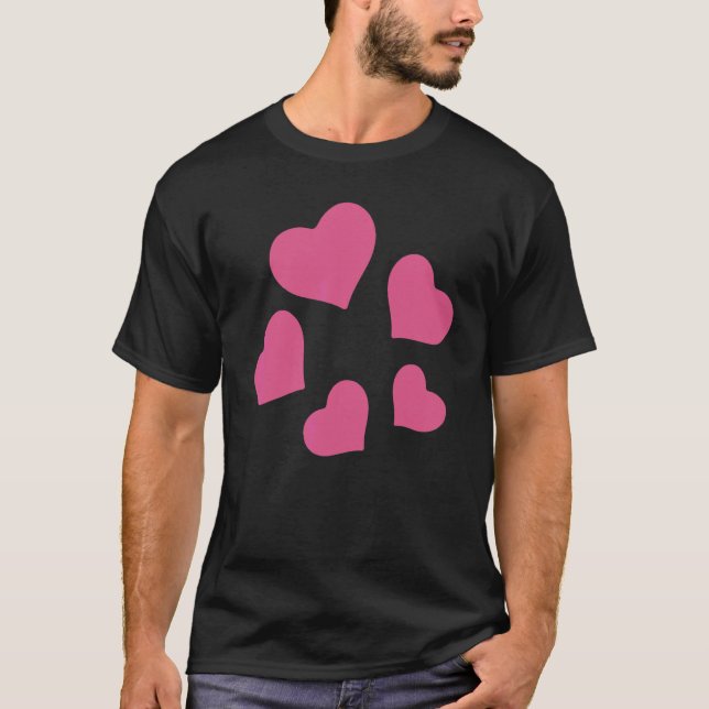 Rullande Hjärtans Kostym T Shirt (Framsida)