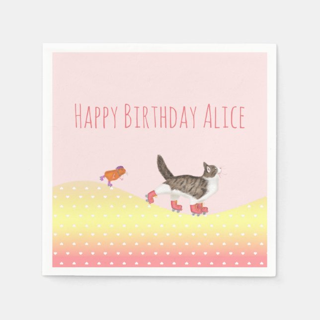 Rullande husdjur pappra party-blöjor pappersservett (Framsidan)