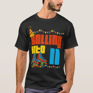 Rullande i 11 rullskiva 11:e Födelsedagsfesten S T Shirt
