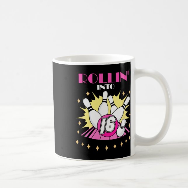 Rullande i 16 Födelsedagsfest 16. Boys Gir Kaffemugg (Höger)