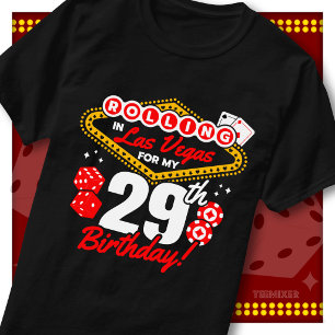 Rullande i Las Vegas 29-års Casinofest T Shirt