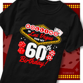 Rullande i Las Vegas 60-årsfirande Casinofest T Shirt