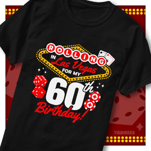 Rullande i Las Vegas 60-årsfirande Casinofest T Shirt
