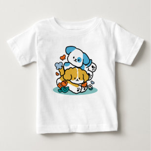 Rullande i maj som Valper i Lycklig - Cute Vår Hun T Shirt