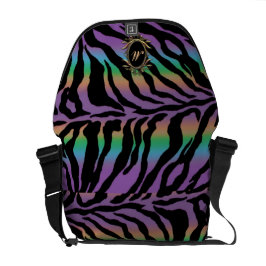 Rullande i Psychedelic tiger för Kurir Väska