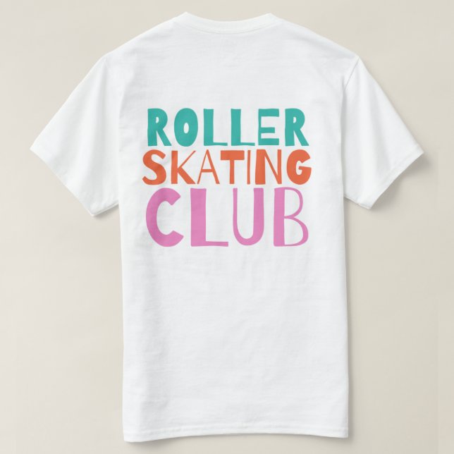 Rullande Klubb T-Shirt (endast vit) (Design baksida)