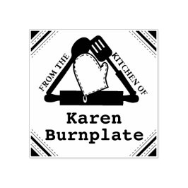 Rullande knappnåldykning från köket stämpel