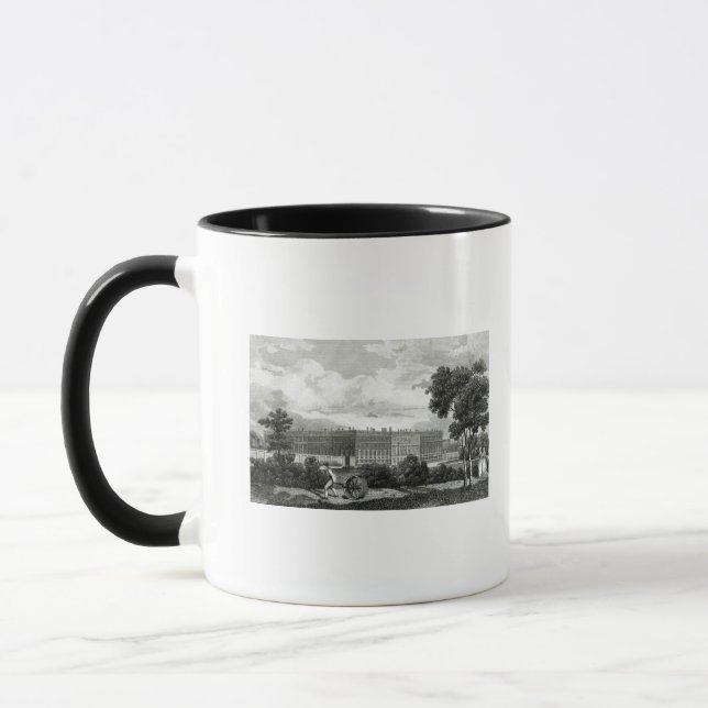 Rullande lawnsna på den Hampton domstolslotten Mugg (Vänster)