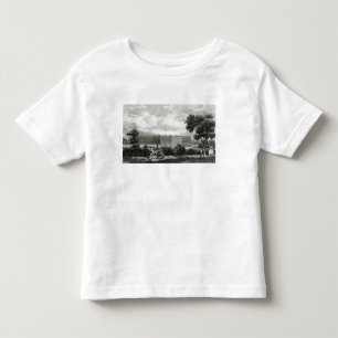 Rullande lawnsna på den Hampton domstolslotten T-shirt