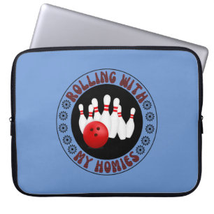Rullande med mina Homies-gåvor till Bowling bowler Laptop Fodral